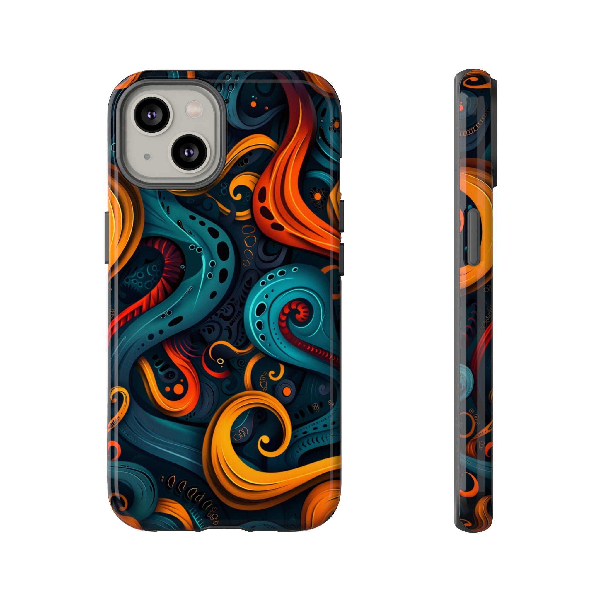 Aquaflame Swirls Tough Case