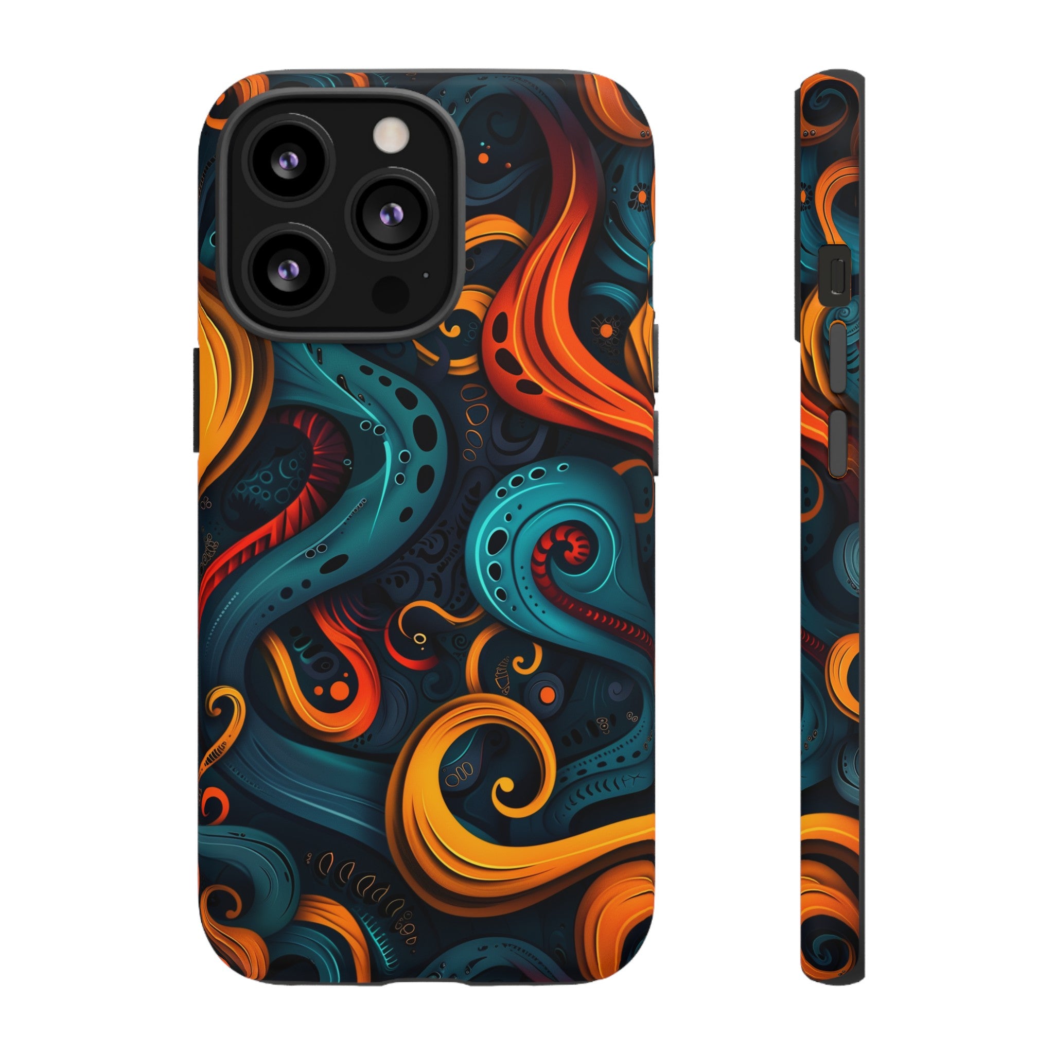 Aquaflame Swirls Tough Case