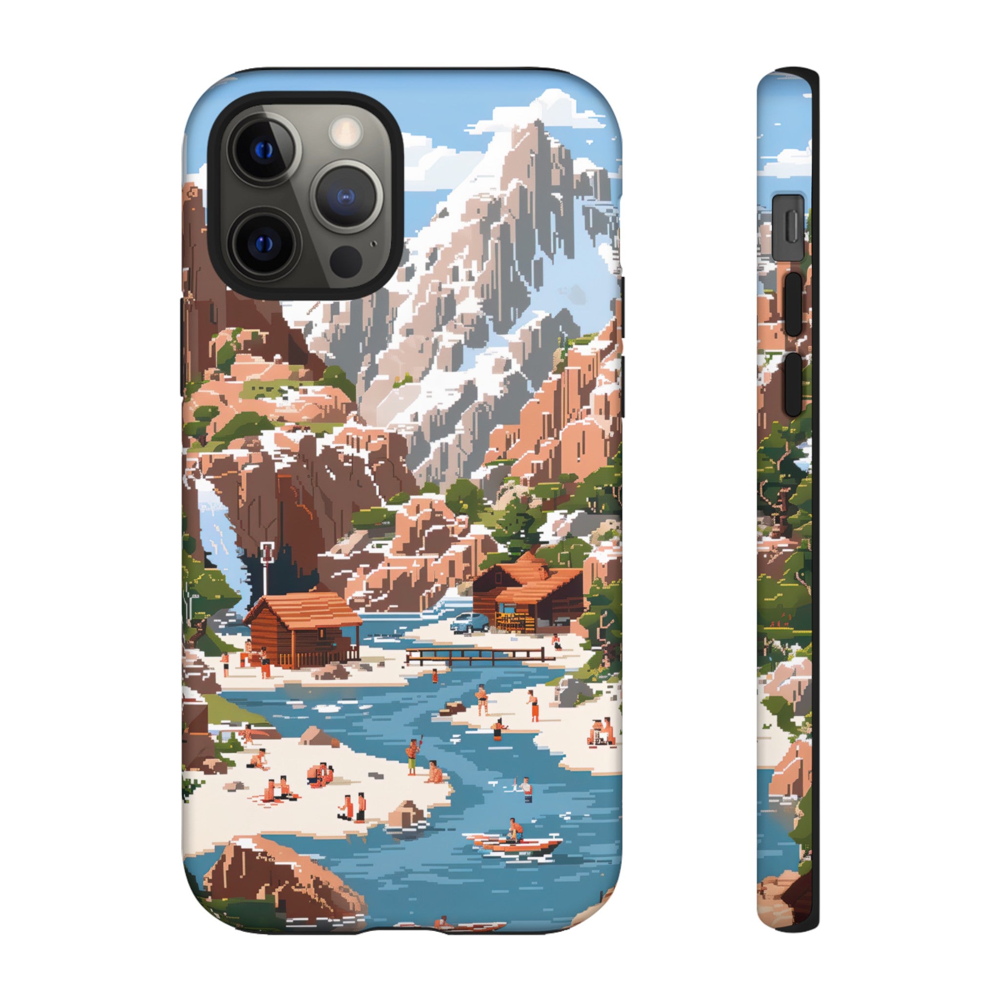 Pixelated River Adventure Tough Case