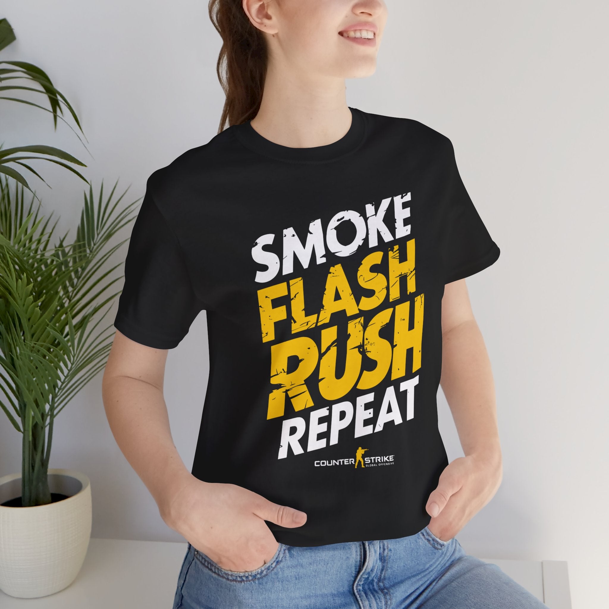 CSGO Smoke Flash Rush Repeat Unisex T-Shirt