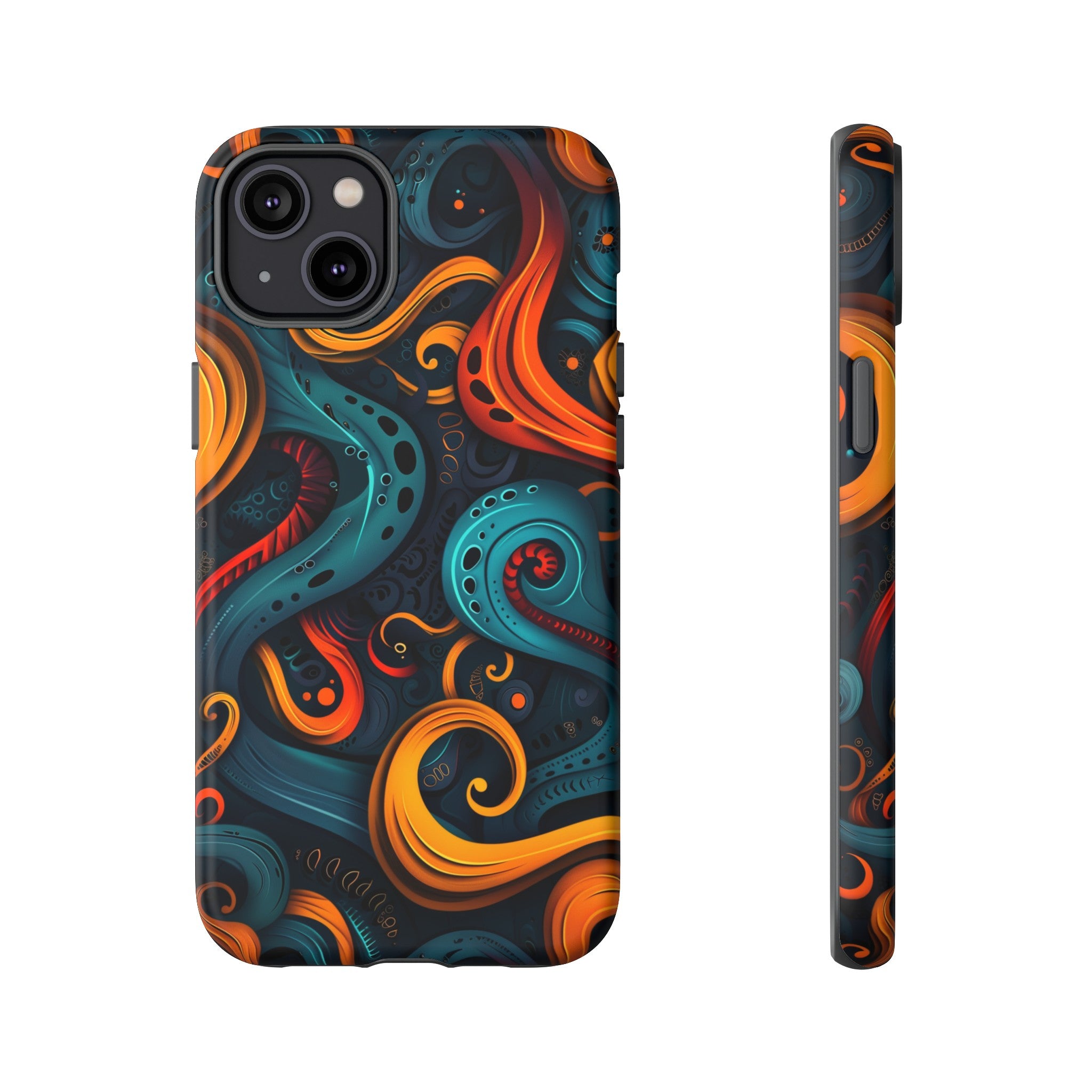 Aquaflame Swirls Tough Case