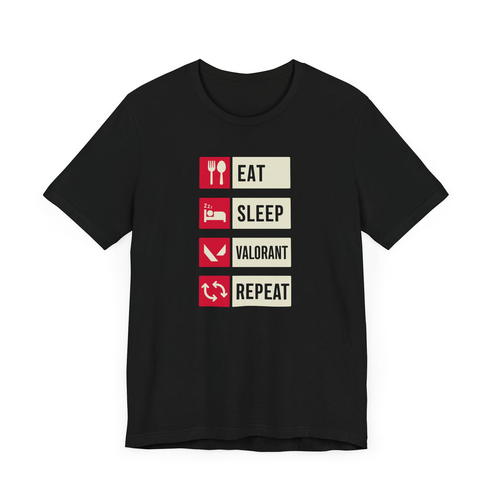 Eat Sleep Valorant Repeat Unisex T-Shirt