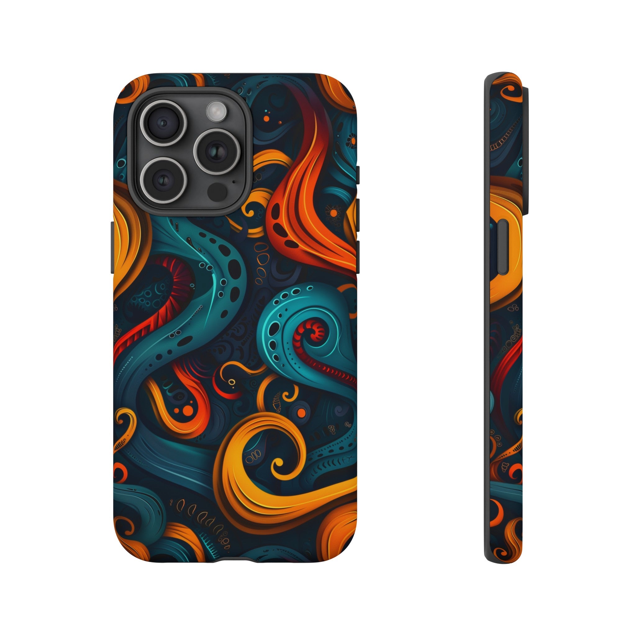 Aquaflame Swirls Tough Case