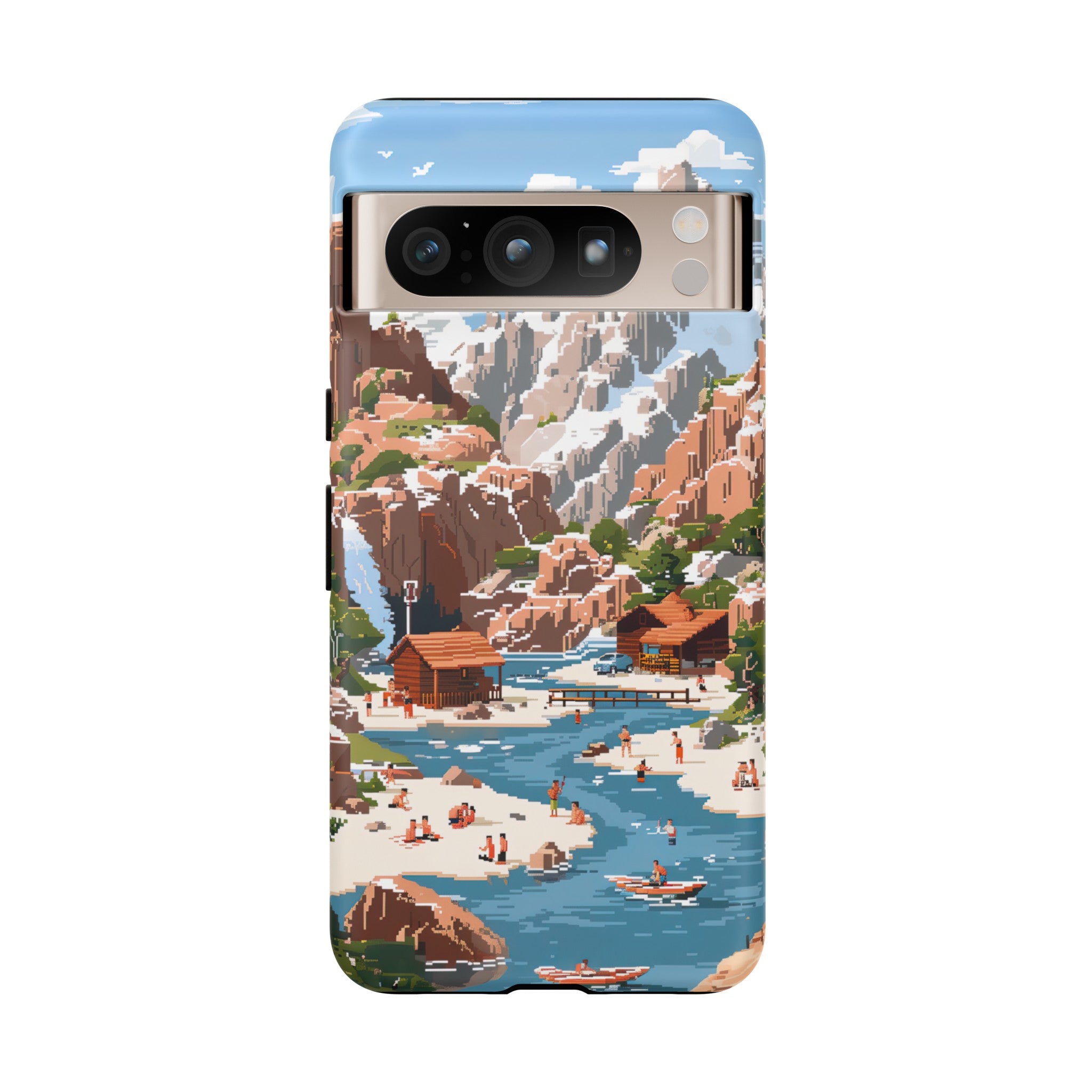 Pixelated River Adventure Tough Case