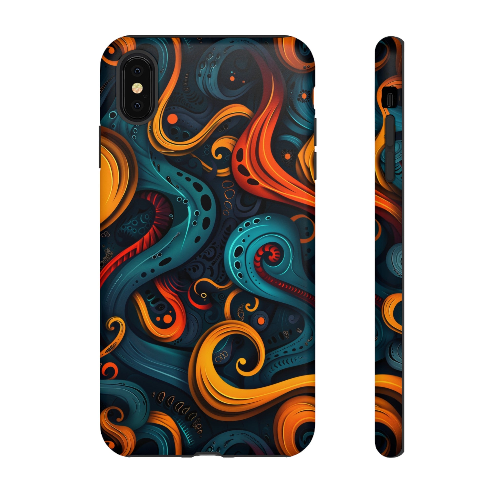 Aquaflame Swirls Tough Case