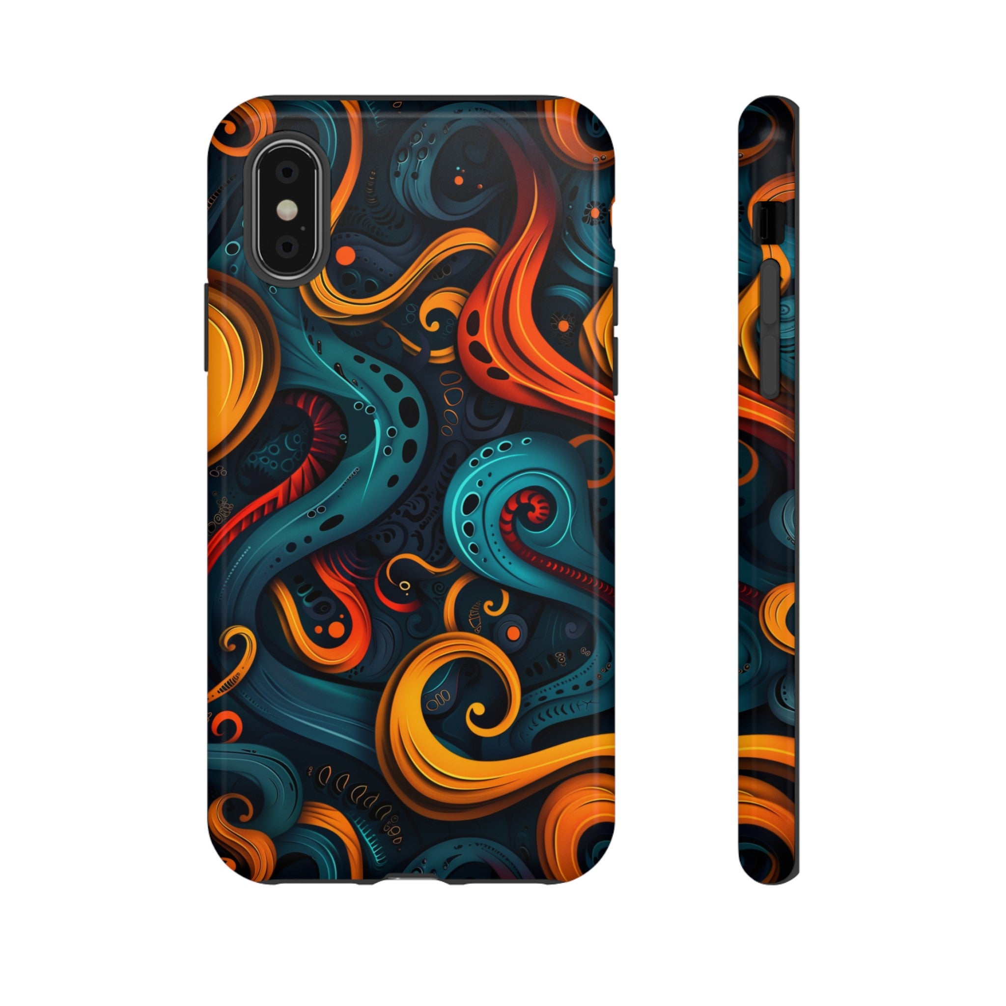 Aquaflame Swirls Tough Case