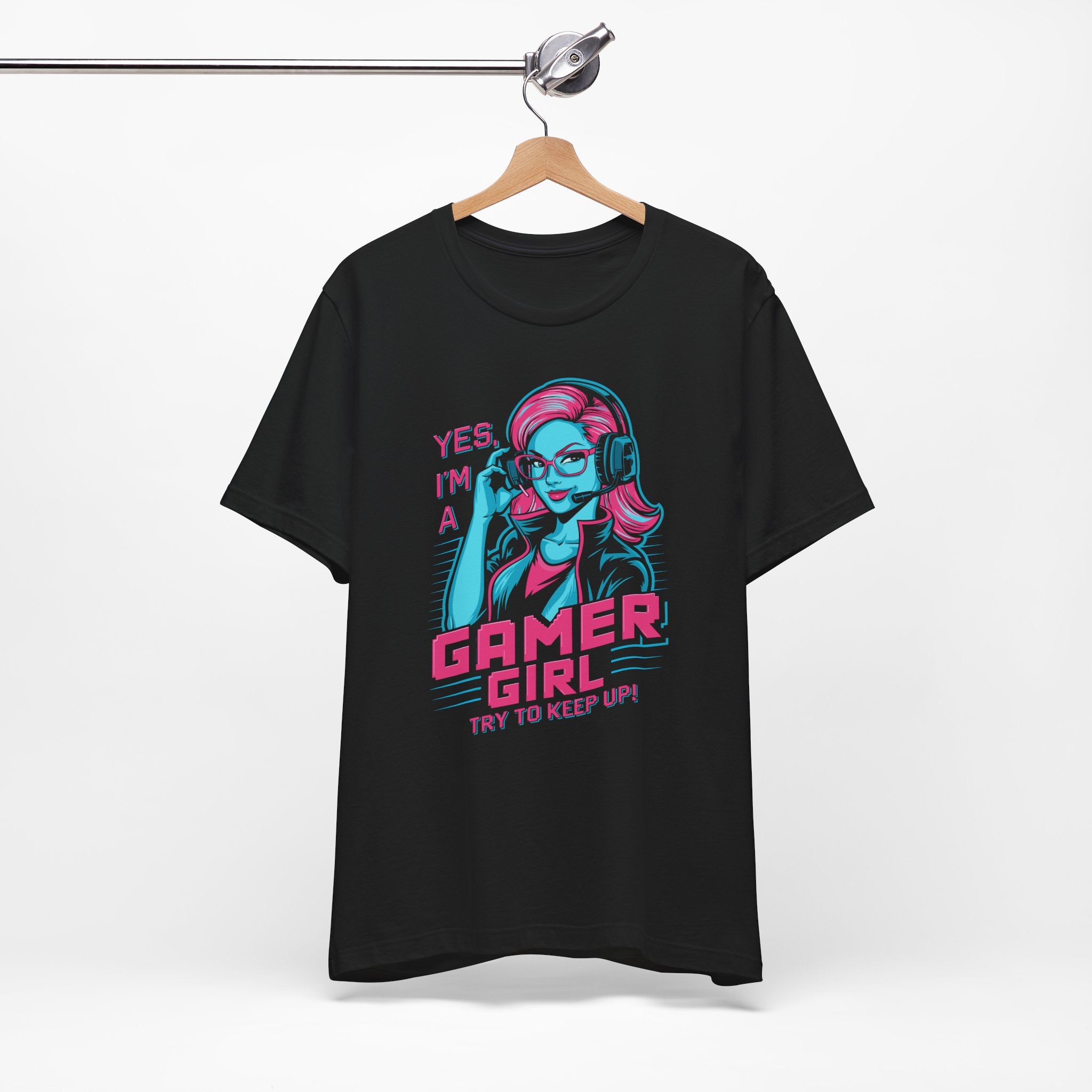 Gamer Girl Headphones Unisex T-Shirt