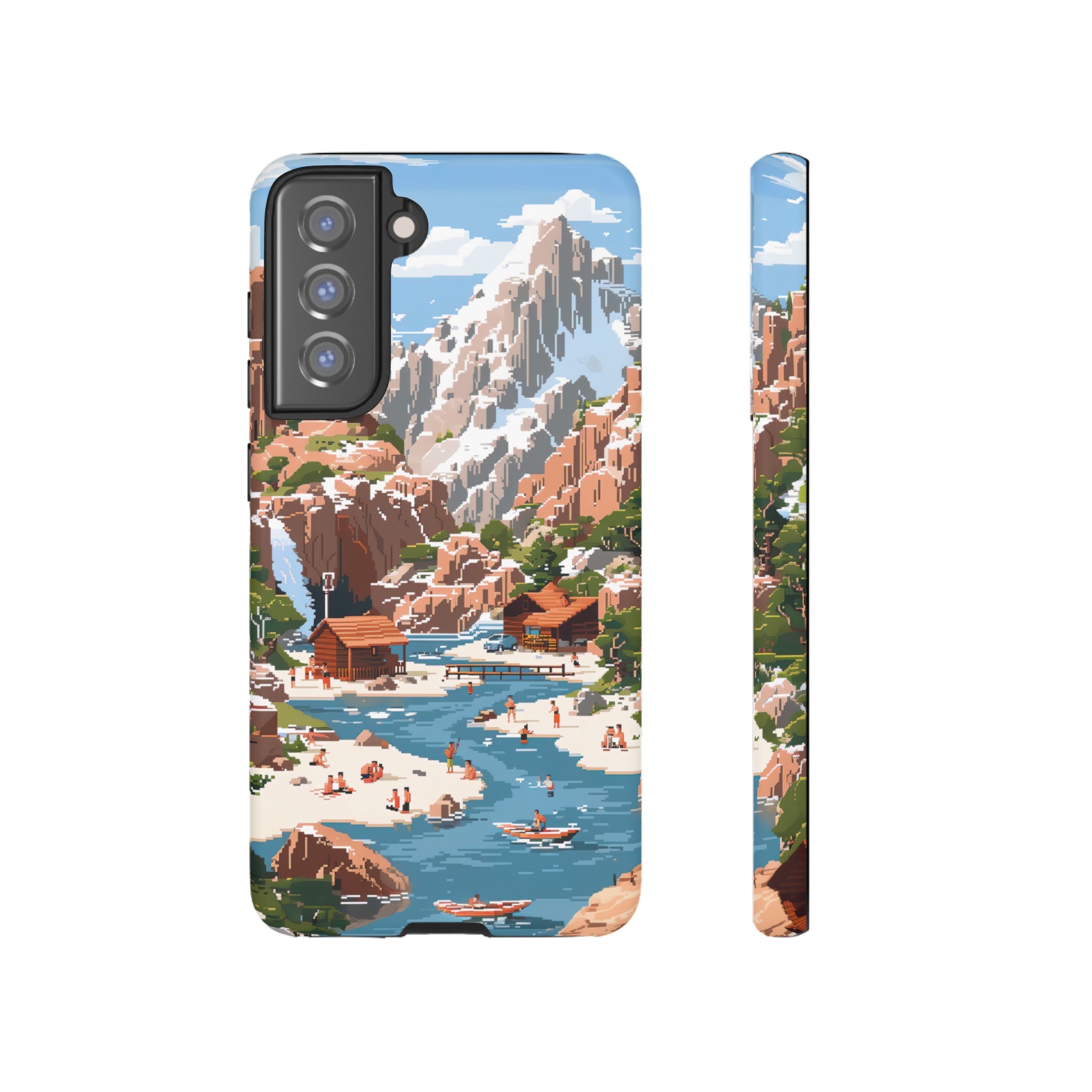 Pixelated River Adventure Tough Case