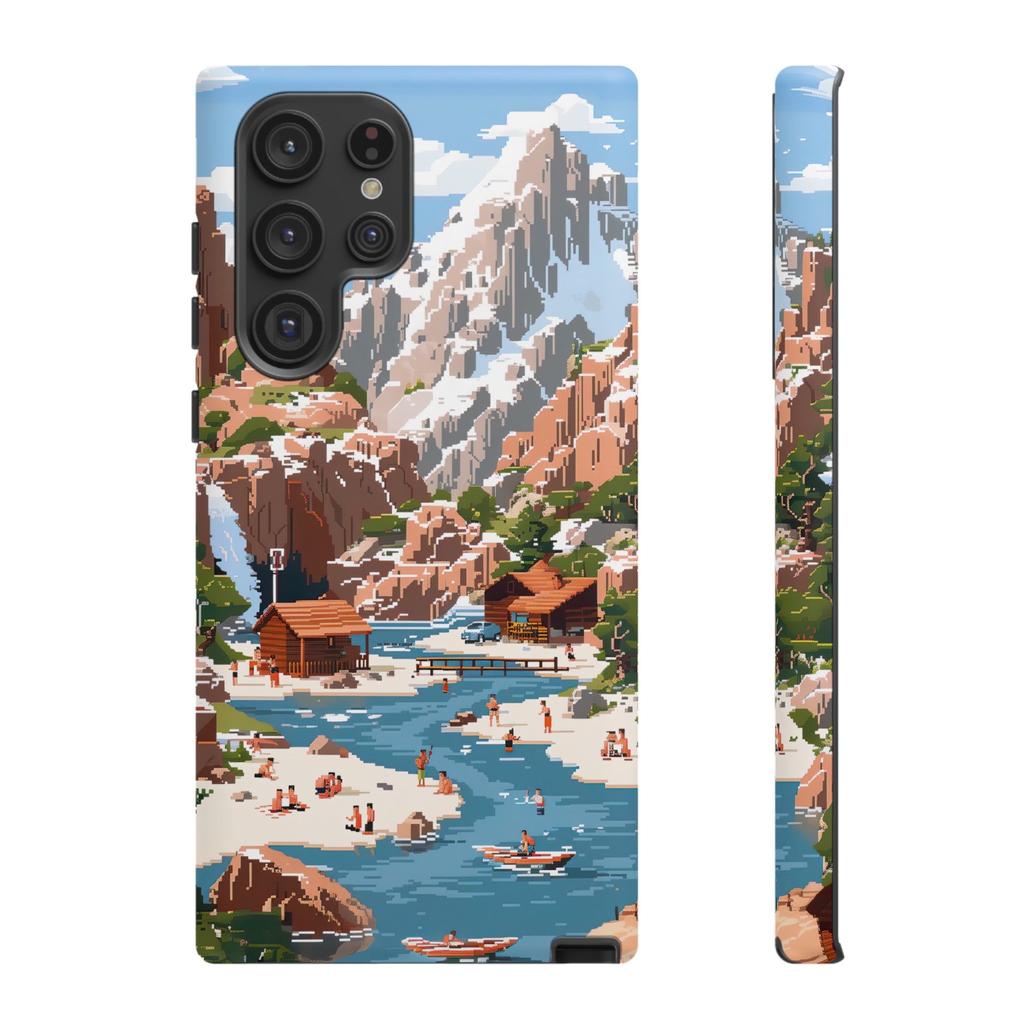 Pixelated River Adventure Tough Case