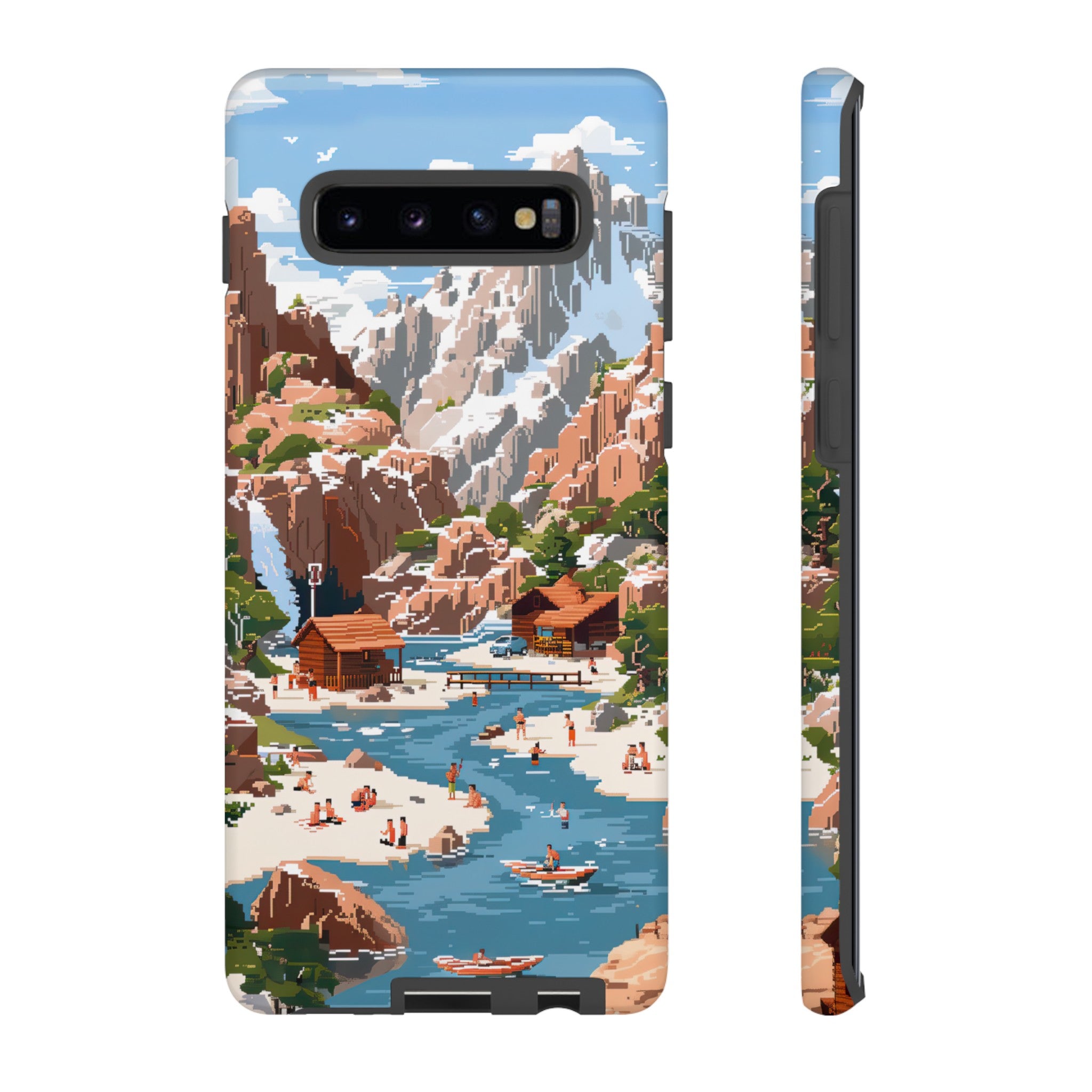 Pixelated River Adventure Tough Case