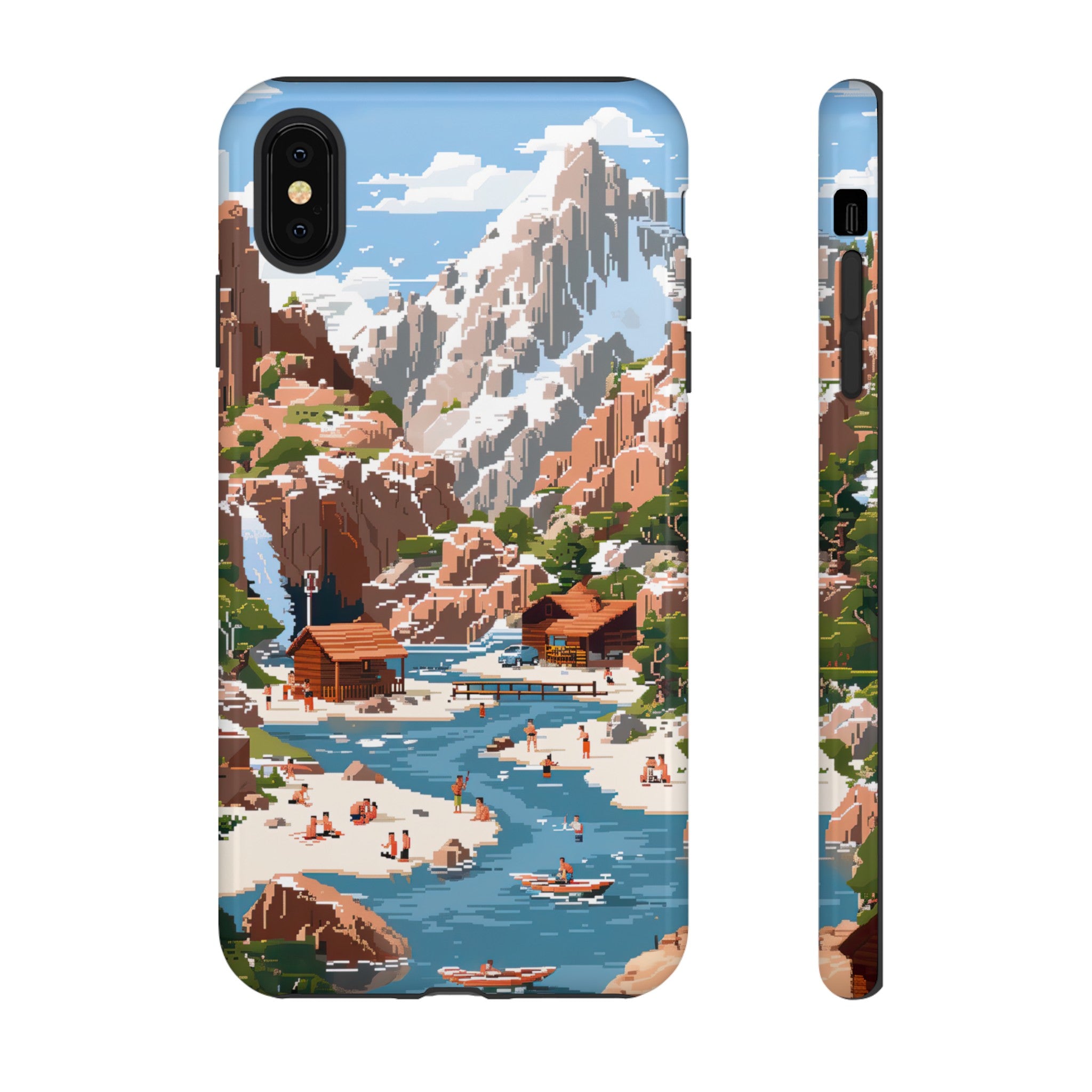 Pixelated River Adventure Tough Case