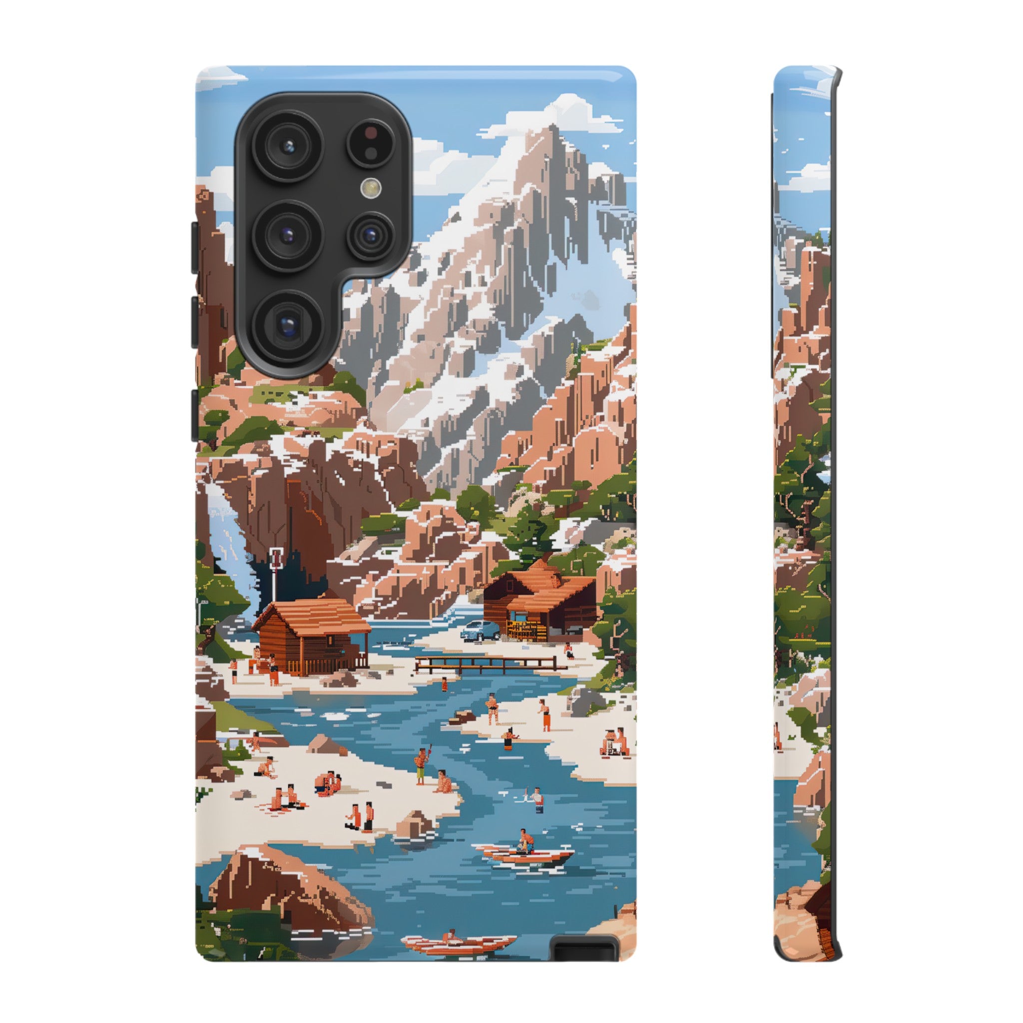 Pixelated River Adventure Tough Case