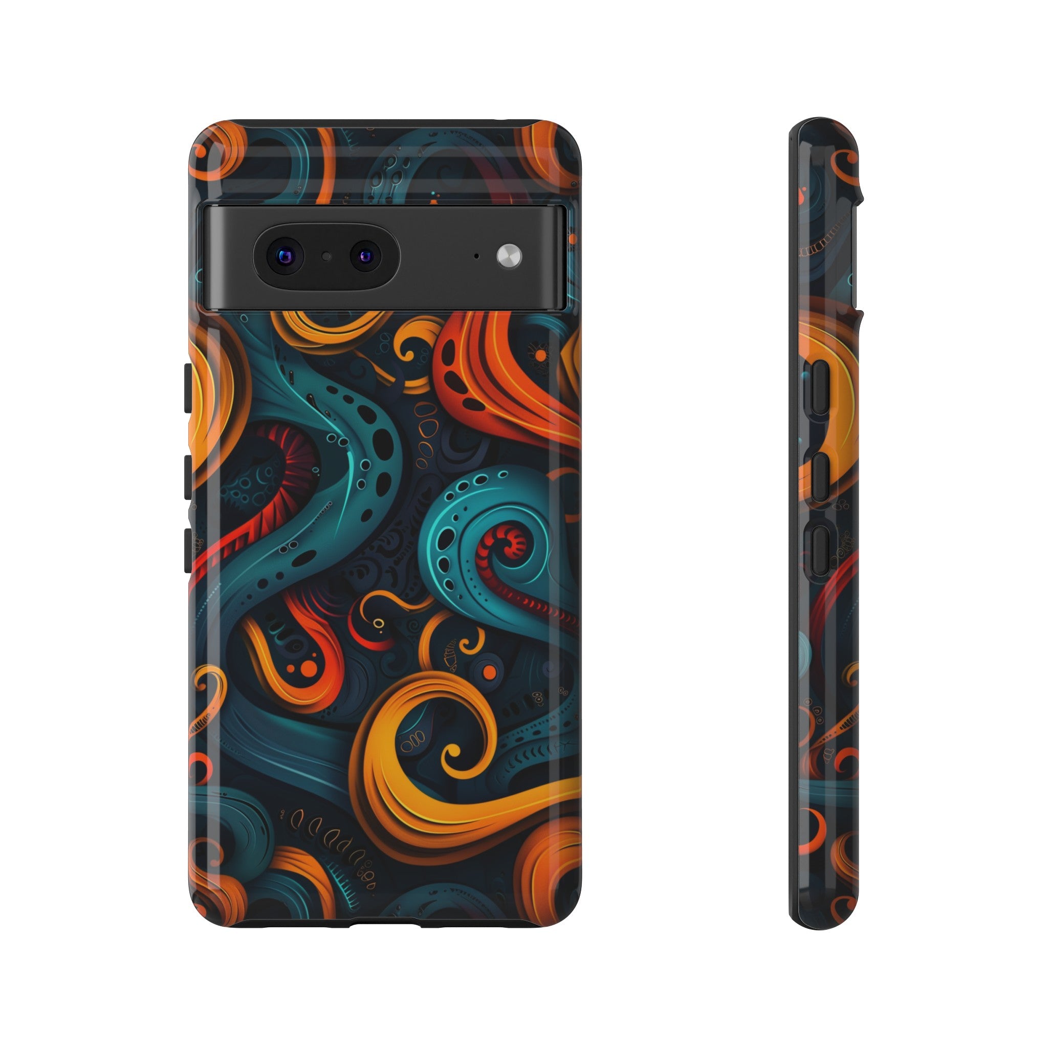 Aquaflame Swirls Tough Case