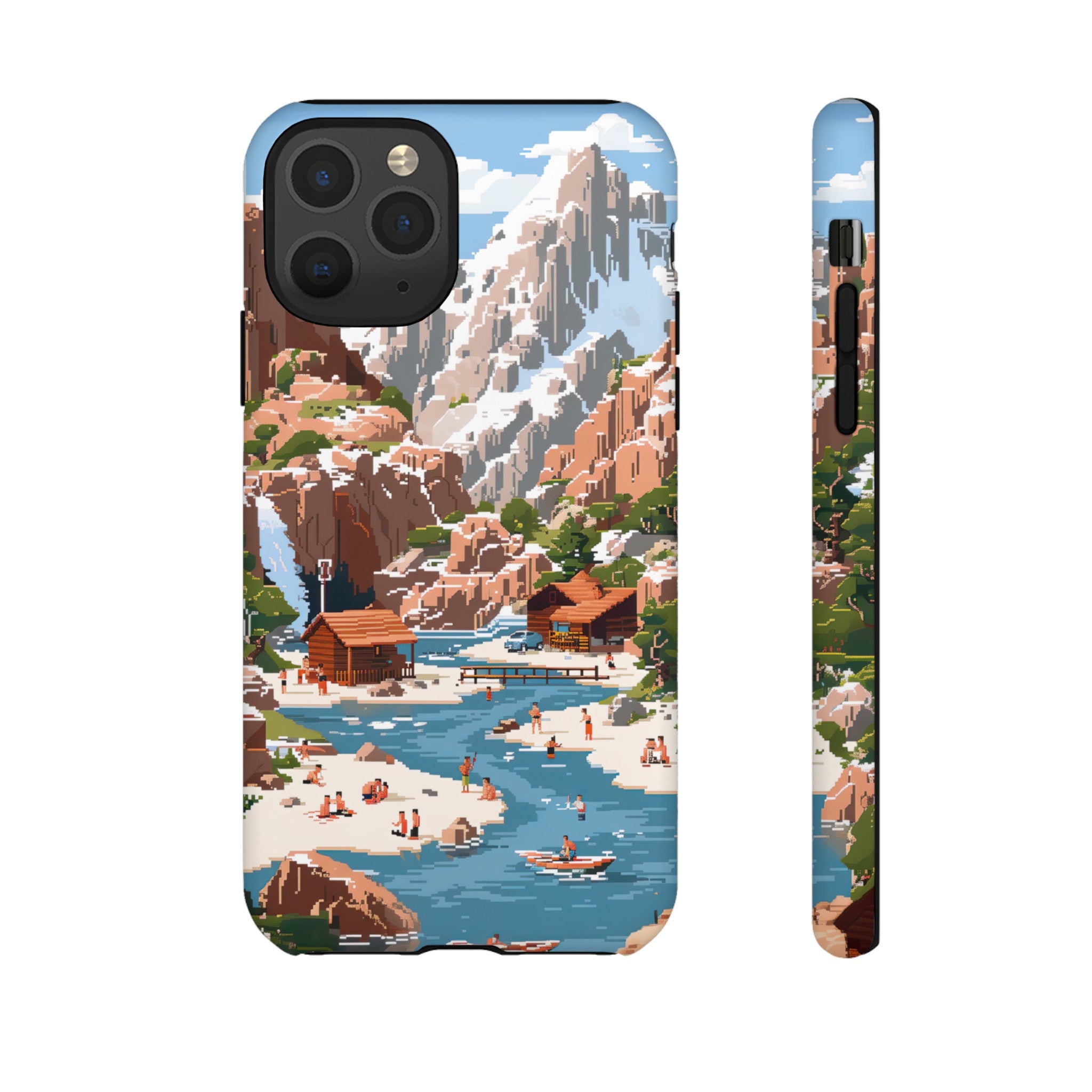 Pixelated River Adventure Tough Case