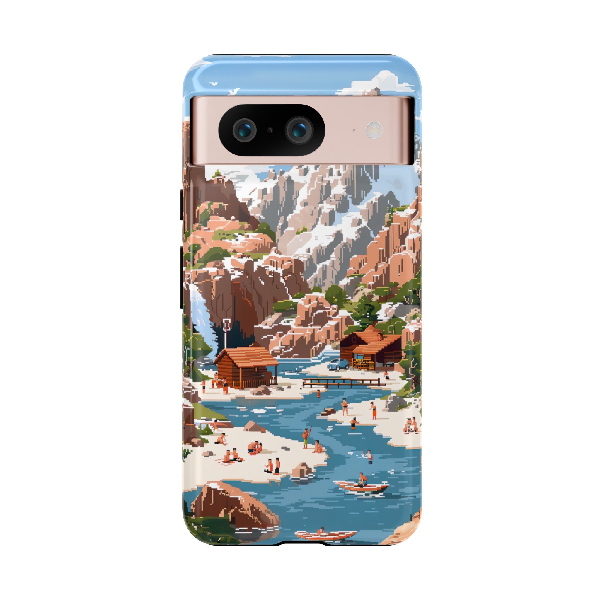 Pixelated River Adventure Tough Case