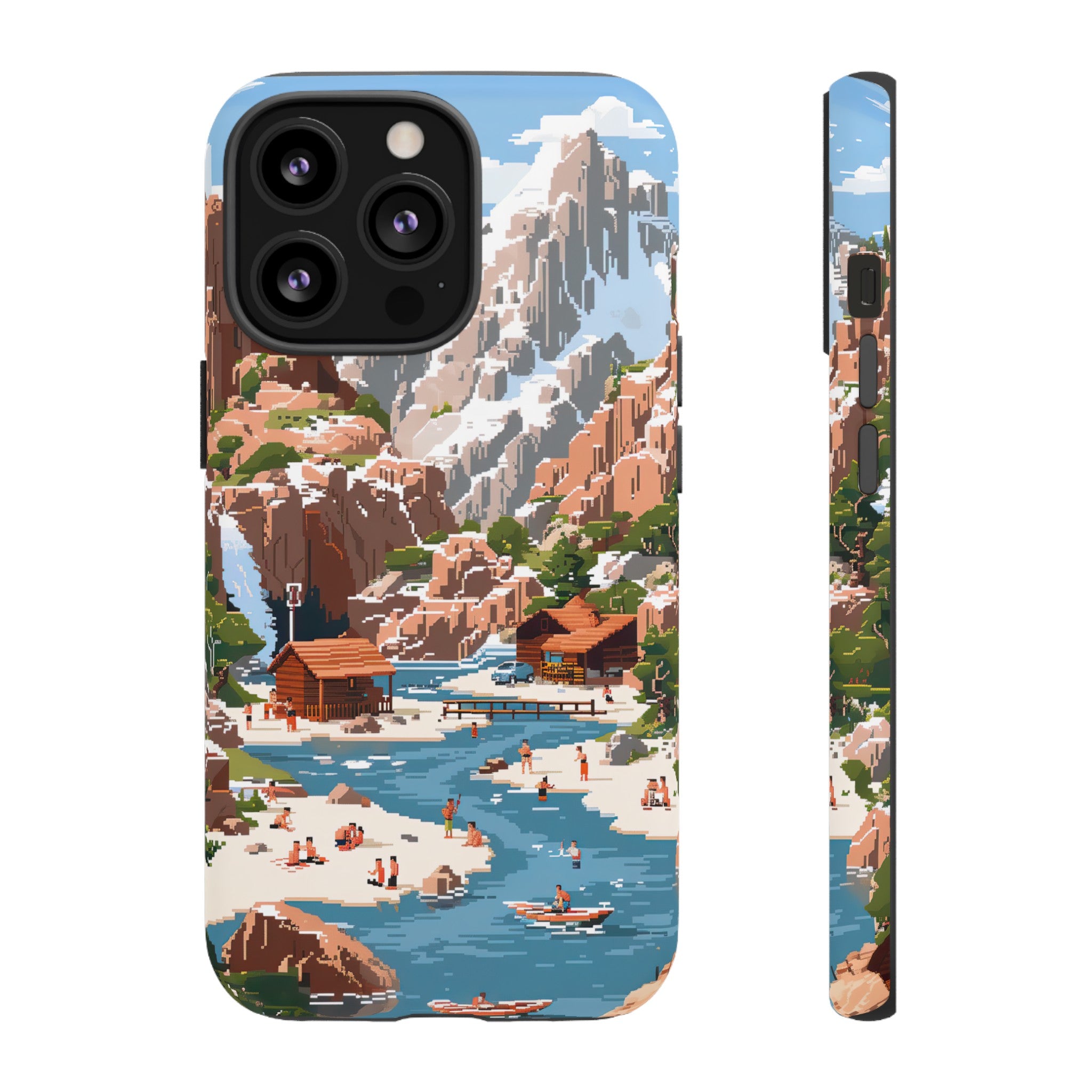 Pixelated River Adventure Tough Case