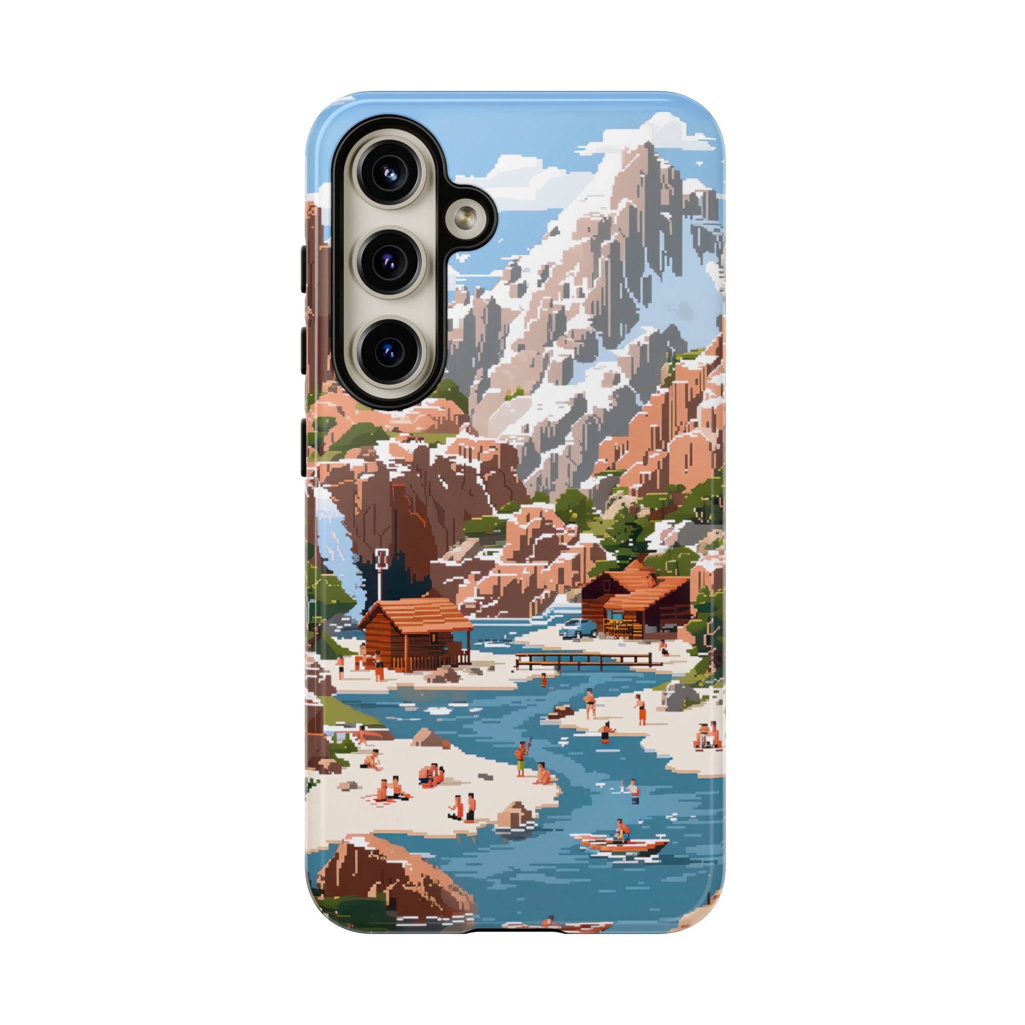 Pixelated River Adventure Tough Case