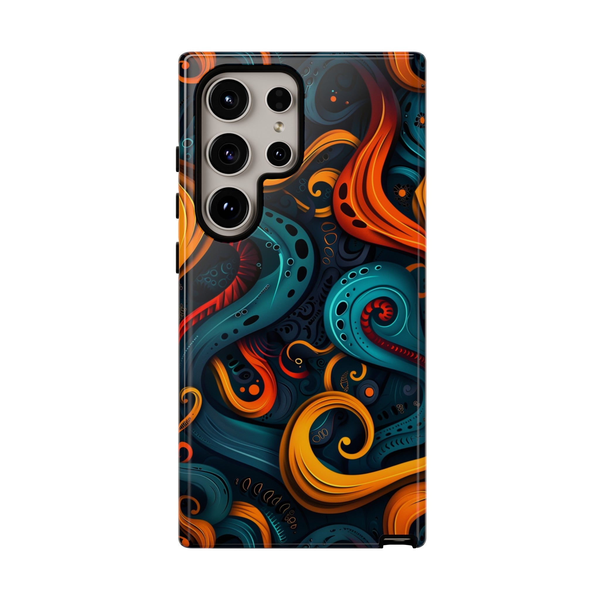 Aquaflame Swirls Tough Case