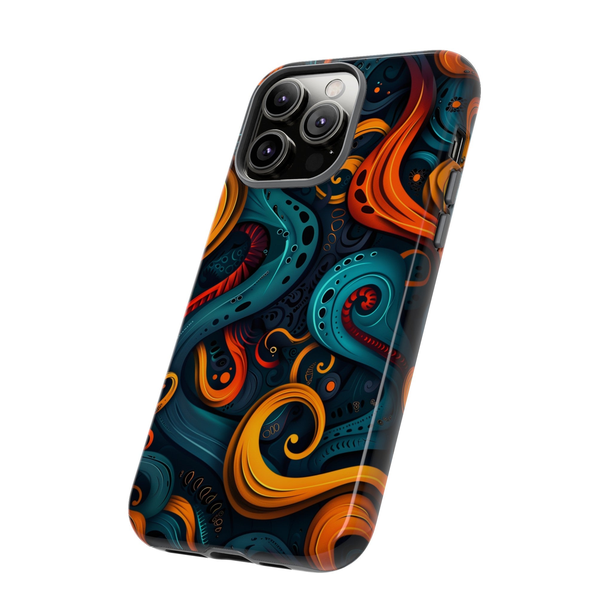 Aquaflame Swirls Tough Case