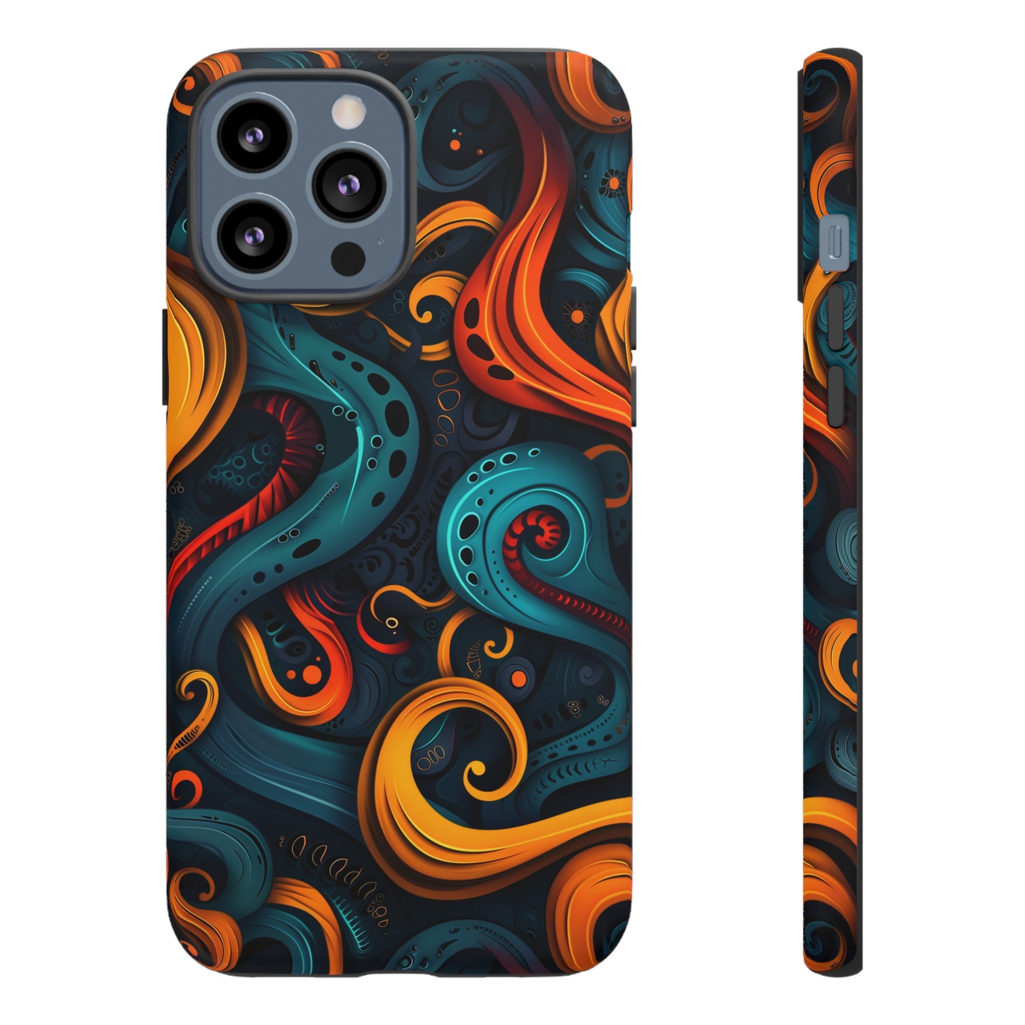 Aquaflame Swirls Tough Case