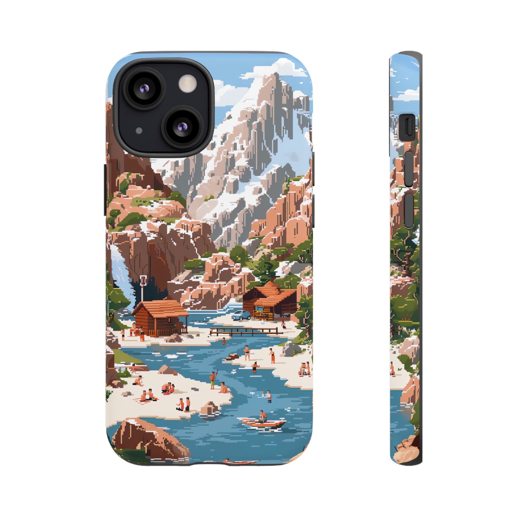 Pixelated River Adventure Tough Case