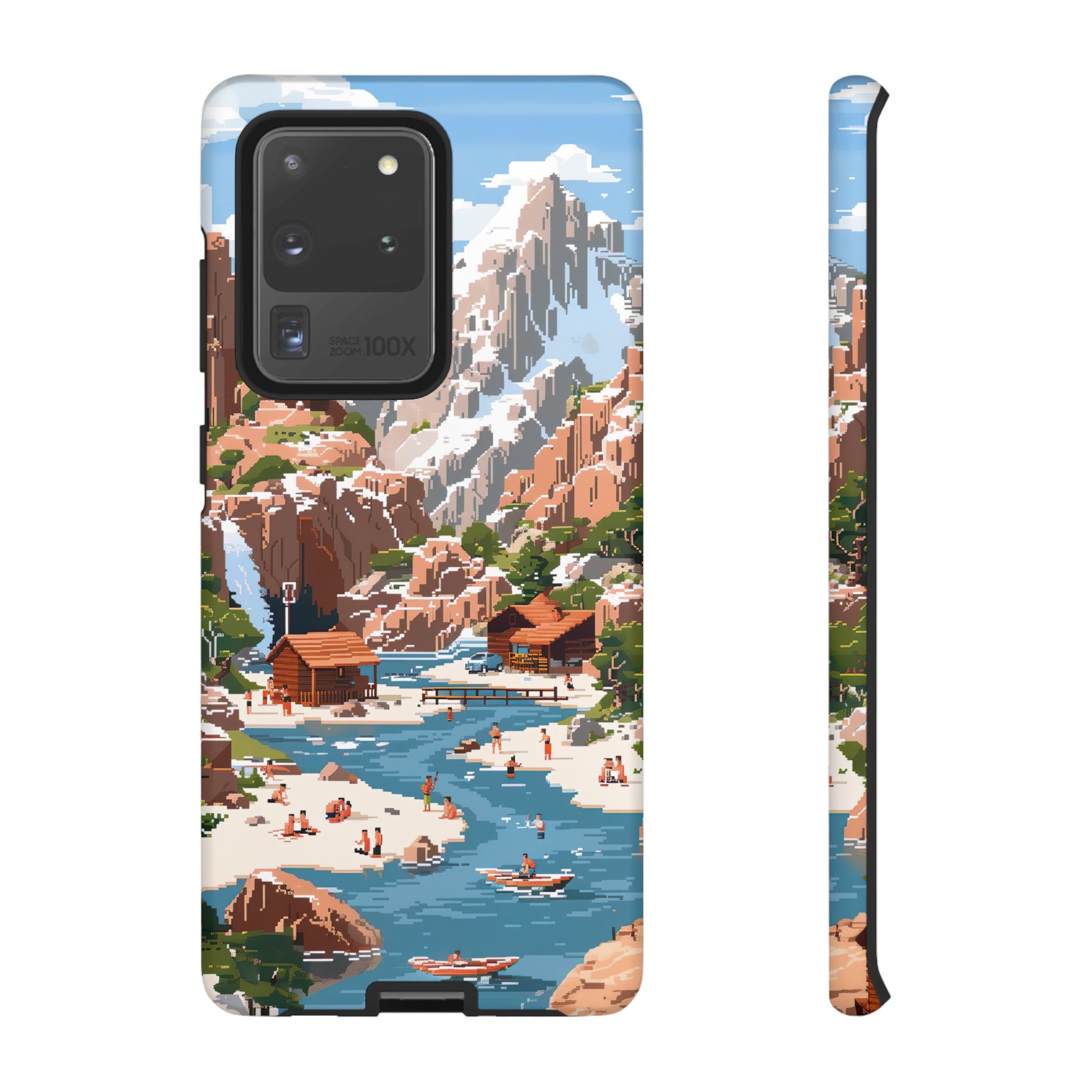 Pixelated River Adventure Tough Case