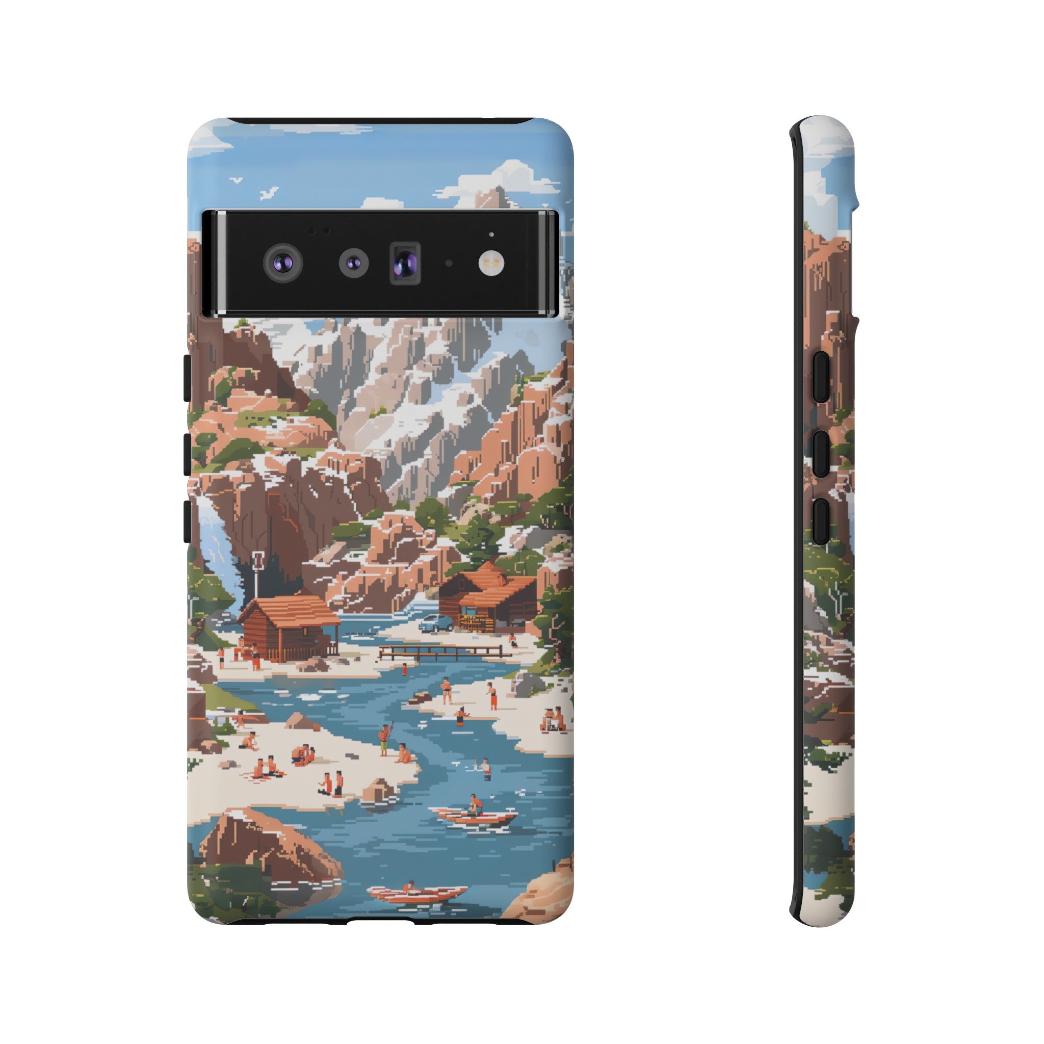 Pixelated River Adventure Tough Case