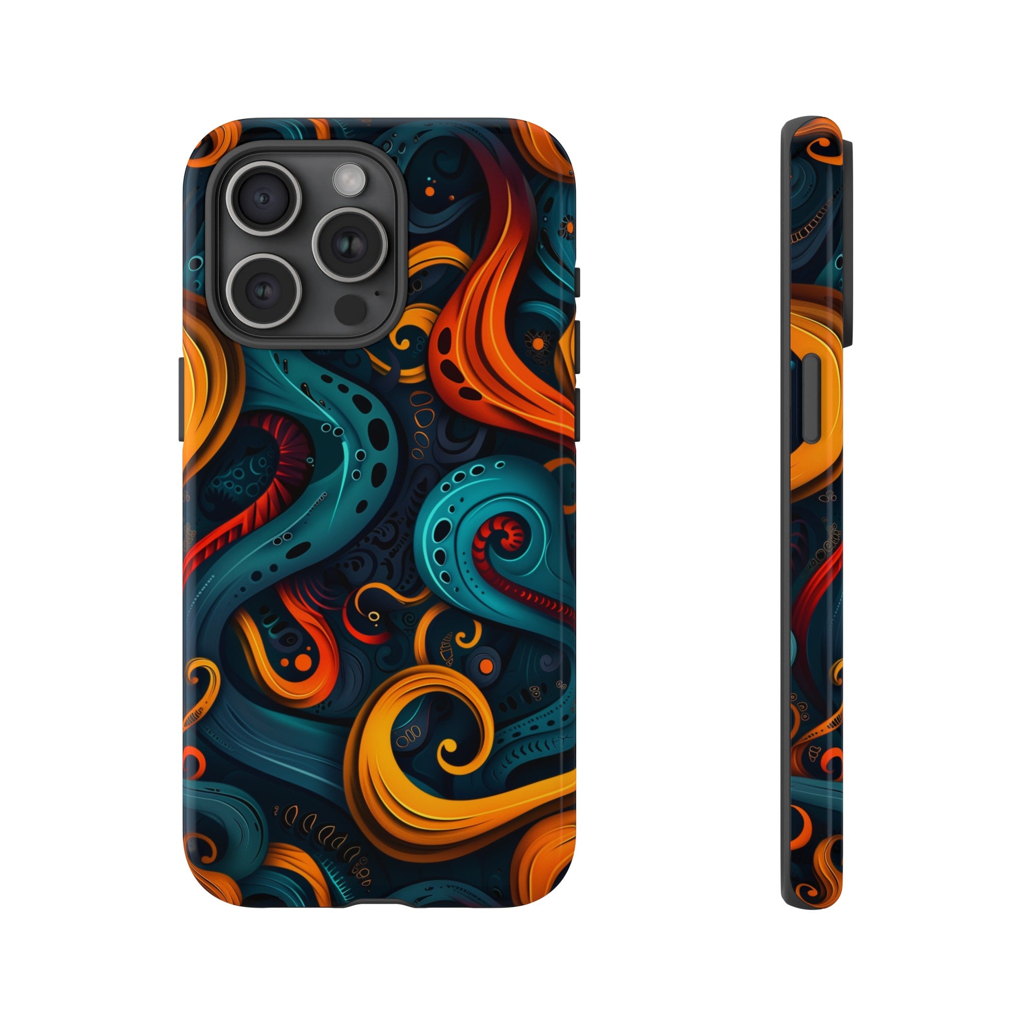 Aquaflame Swirls Tough Case