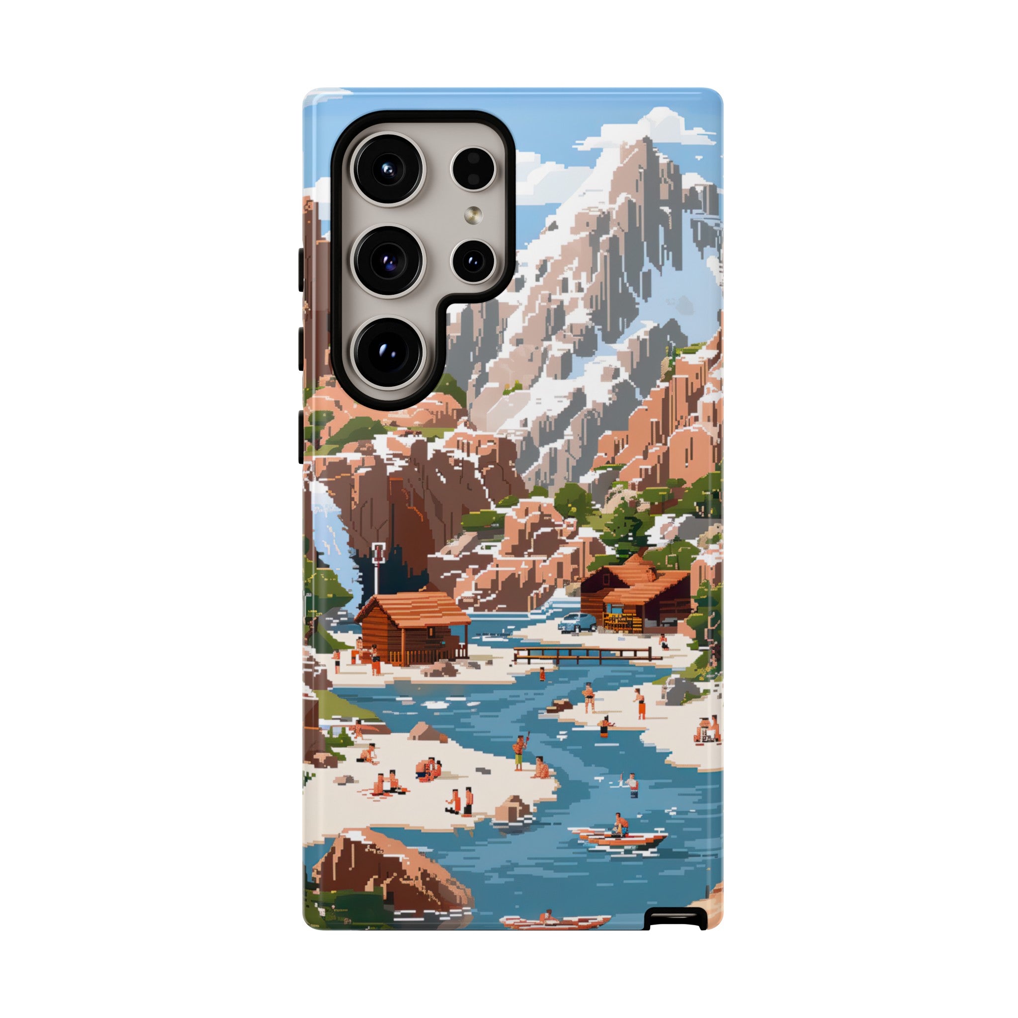 Pixelated River Adventure Tough Case