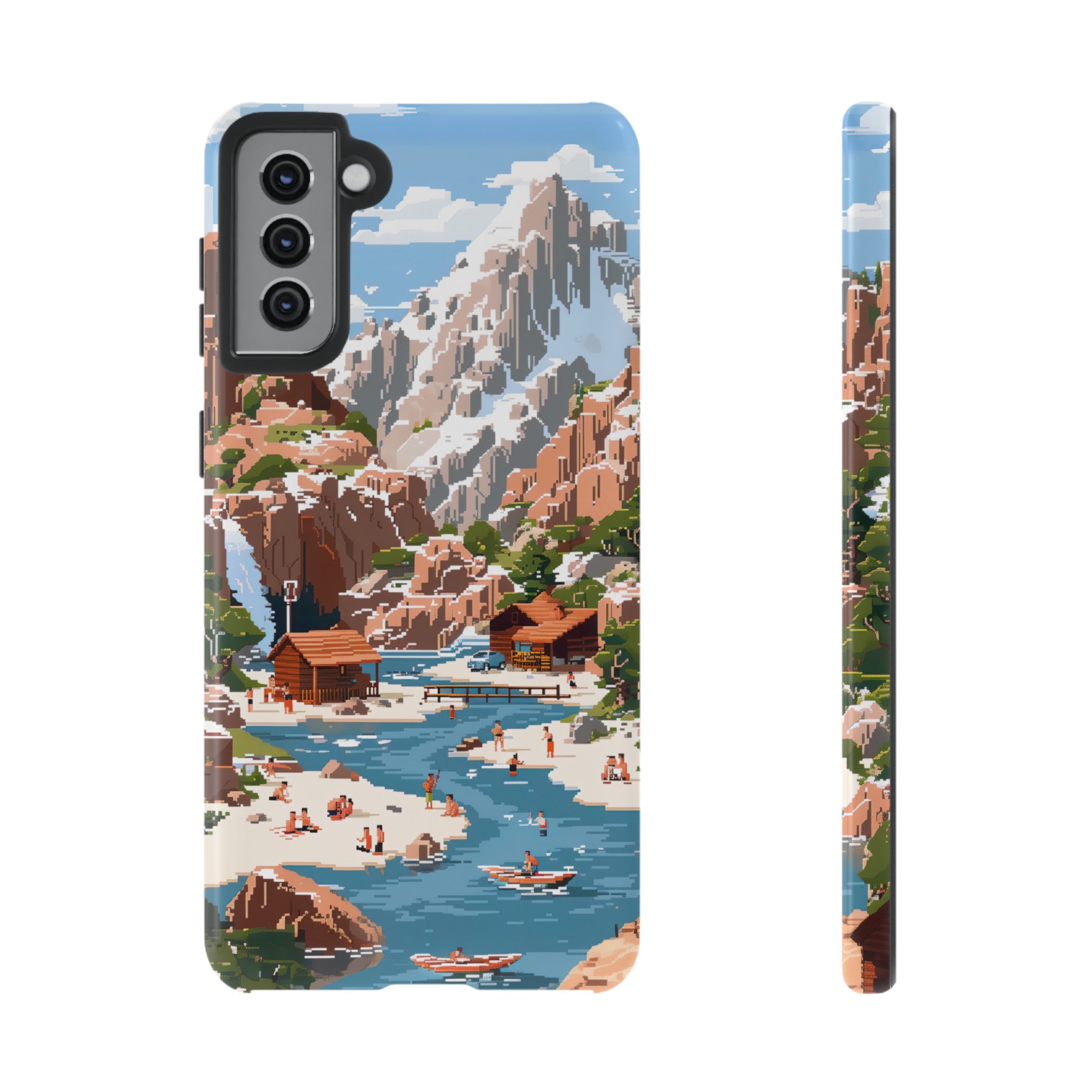 Pixelated River Adventure Tough Case