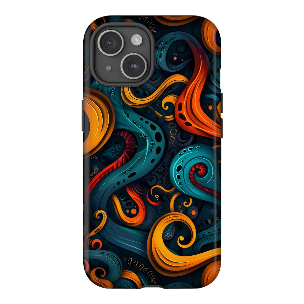 Aquaflame Swirls Tough Case